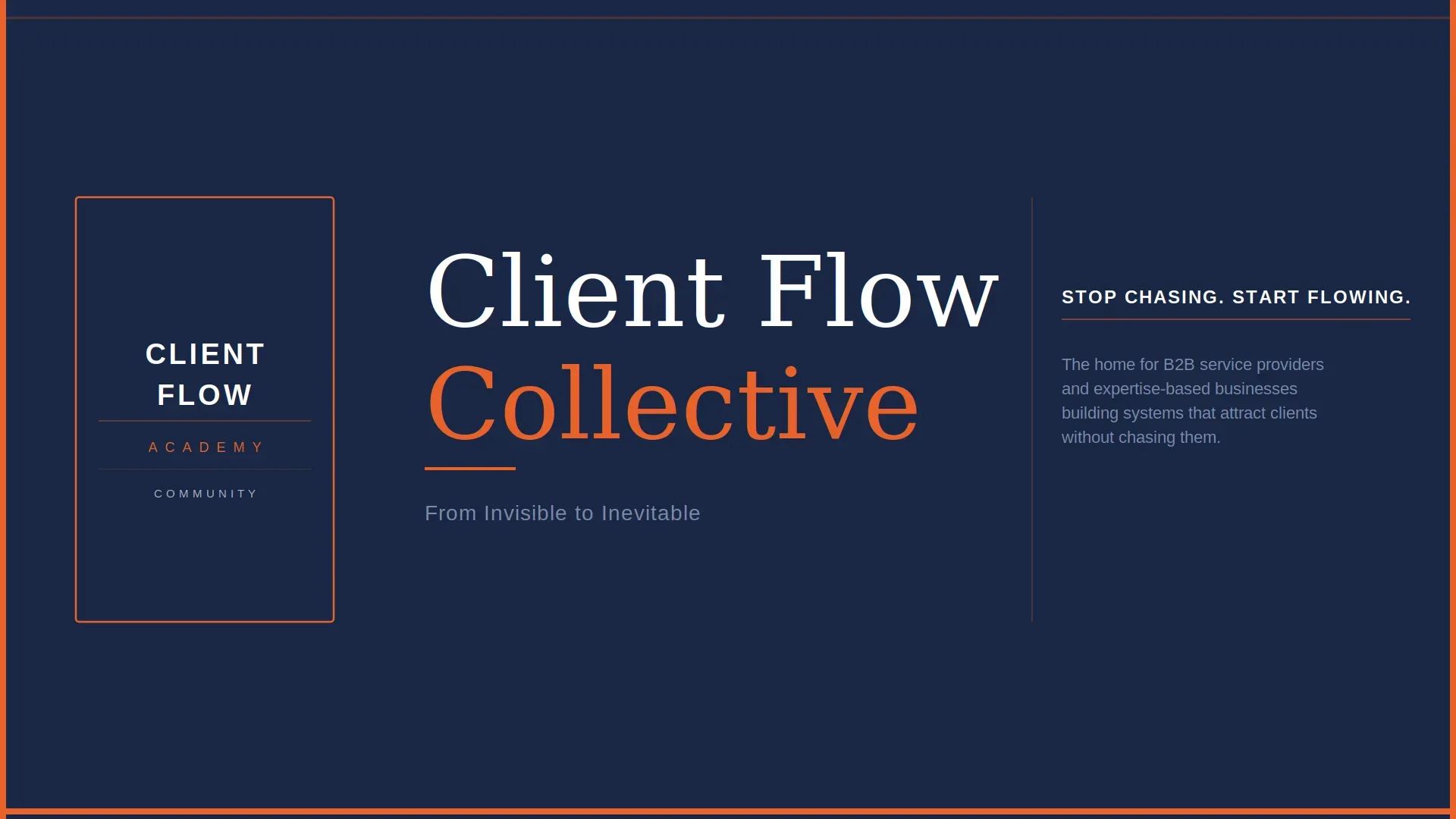 Client Flow Academy banner