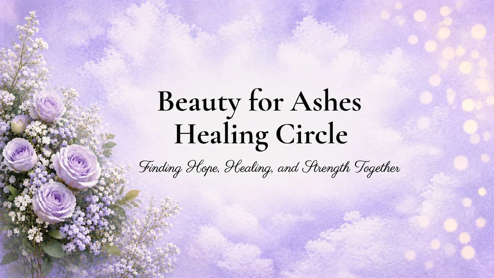 Beauty for Ashes Healing  banner