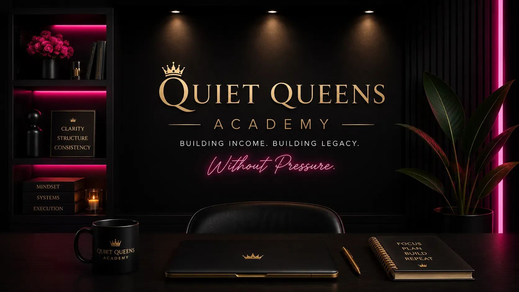 Quiet Queens Academy banner