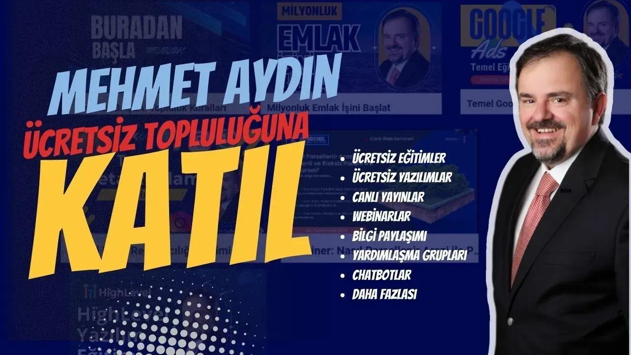 MehmetAydın Ücretsiz Topluluğu