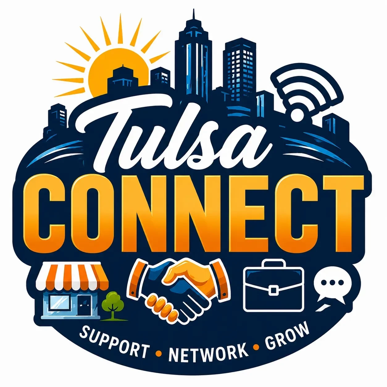 Tulsa Connect logo
