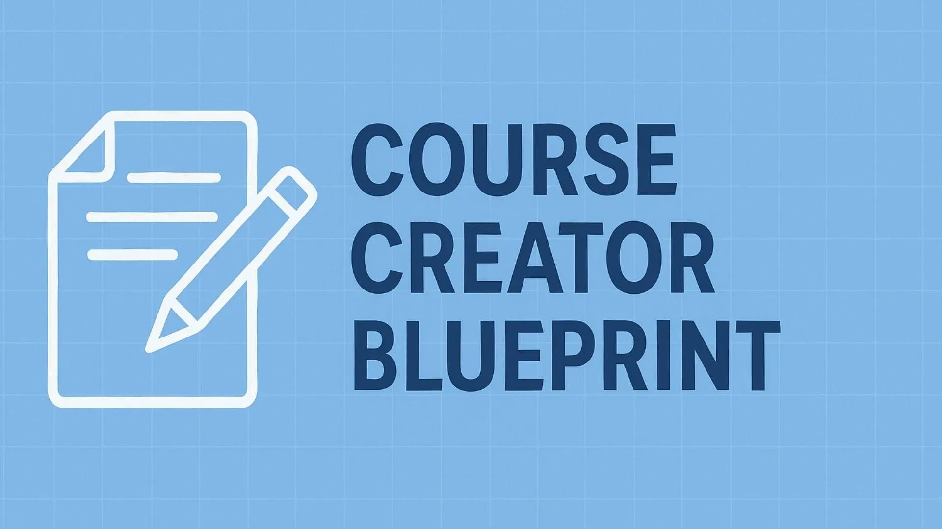 Course Creator Blueprint