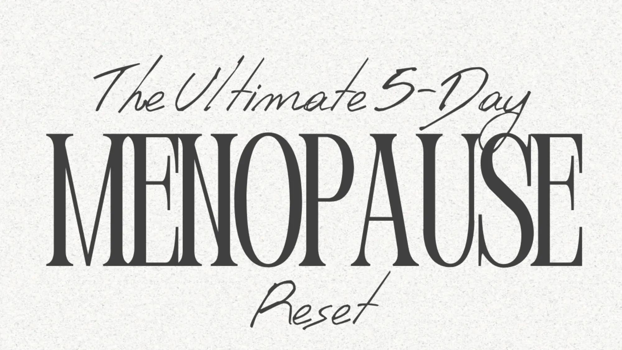 The Ultimate 5-Day Reset