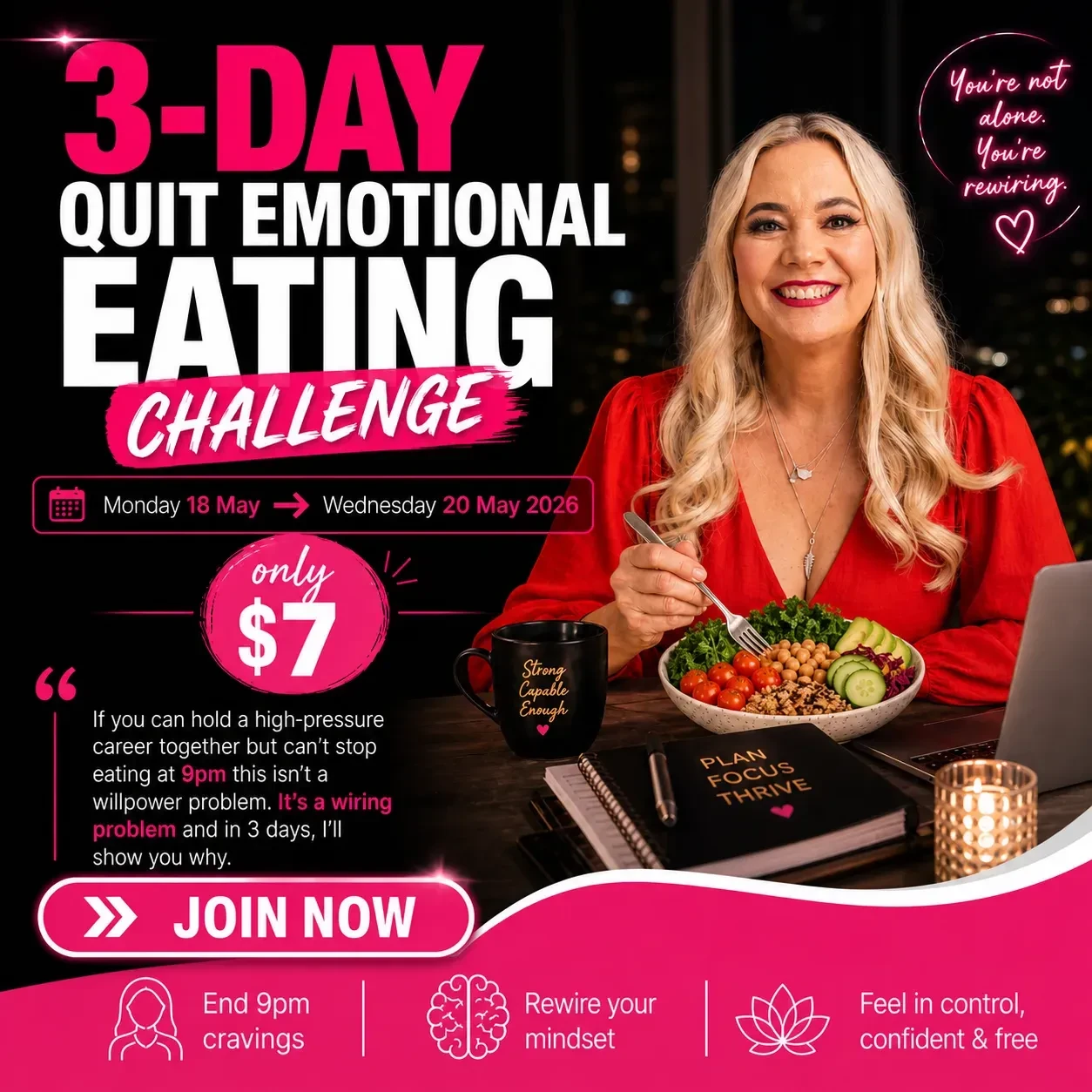 3 Day Quit Emotional Eating logo