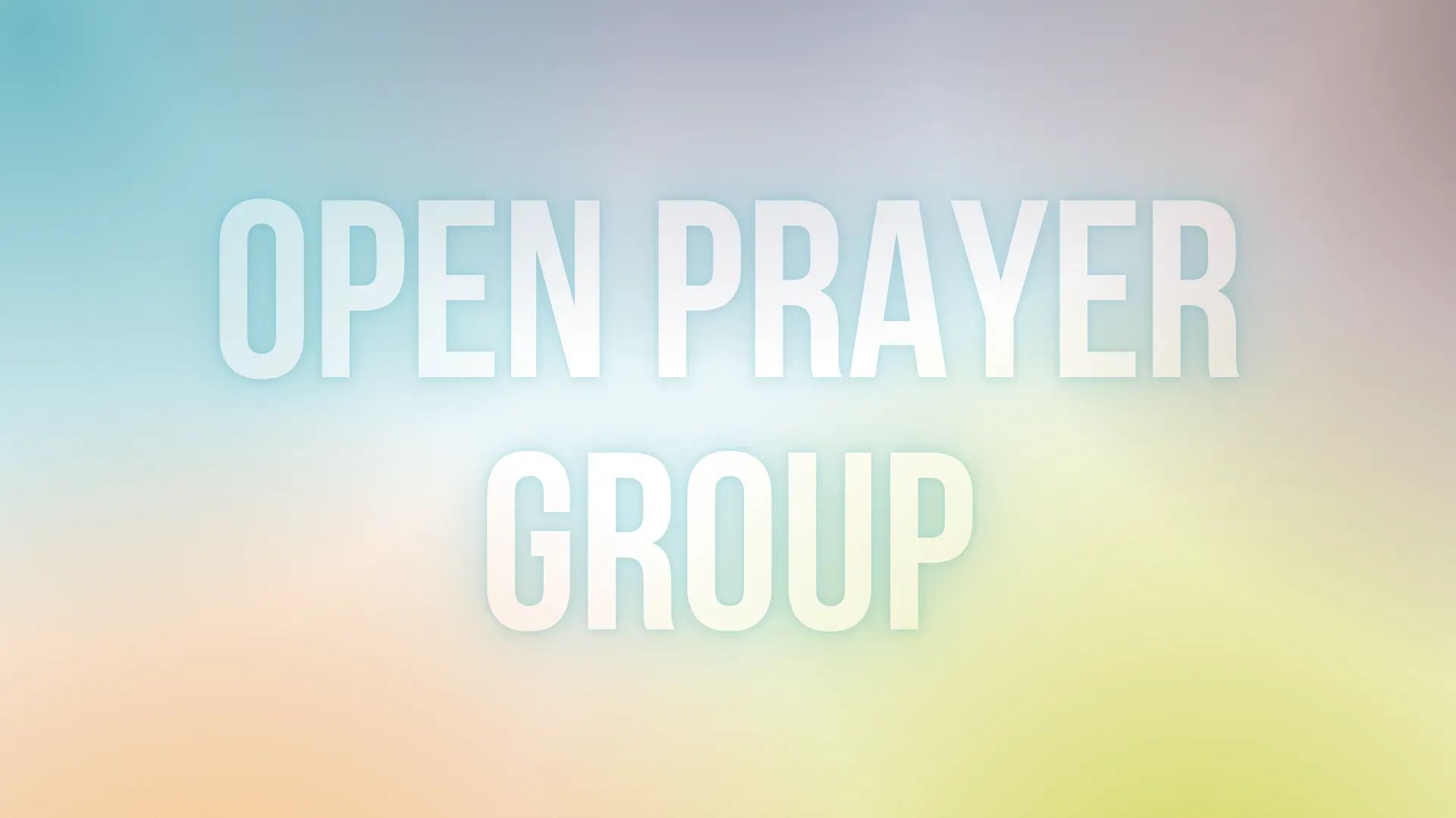 Open Prayer Group banner