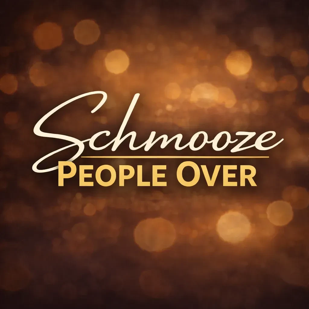 Schmooze People Over logo