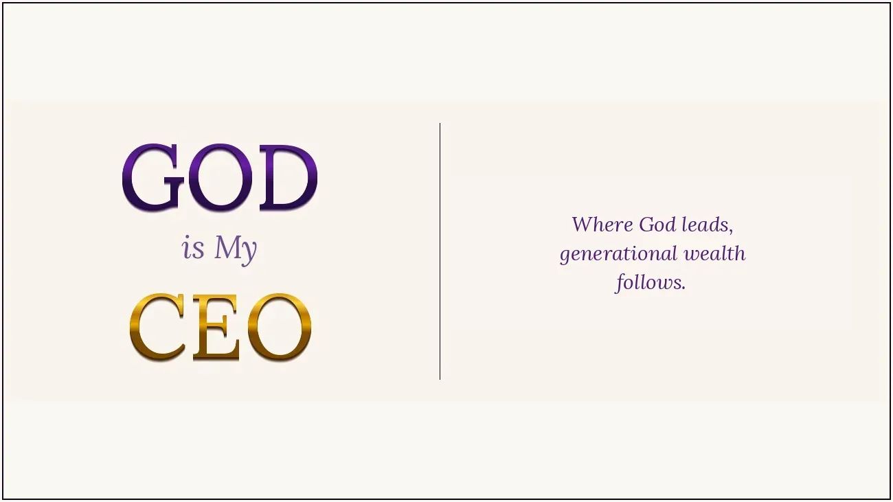 God Is My CEO