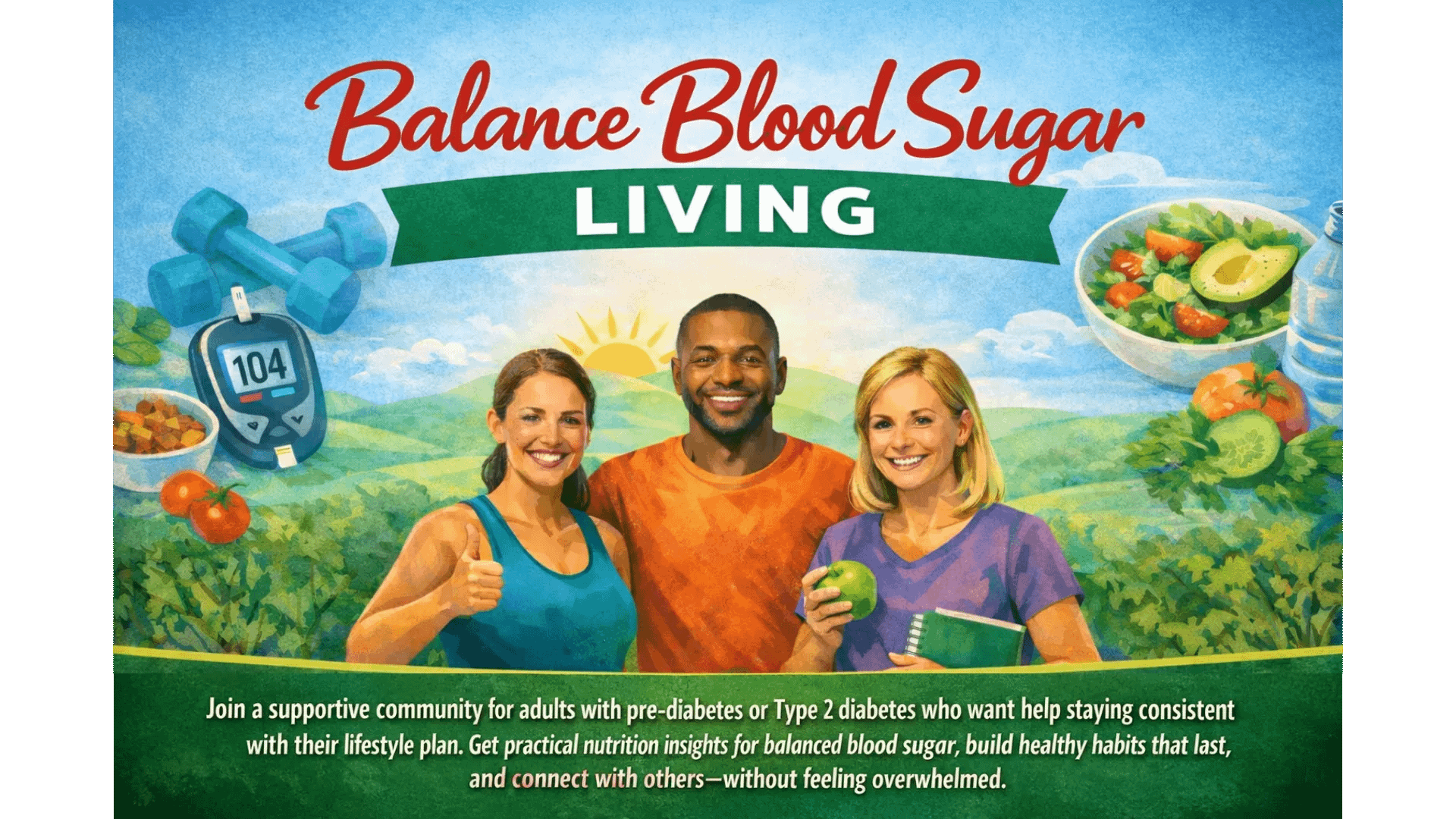  Balanced Blood Sugar Living banner