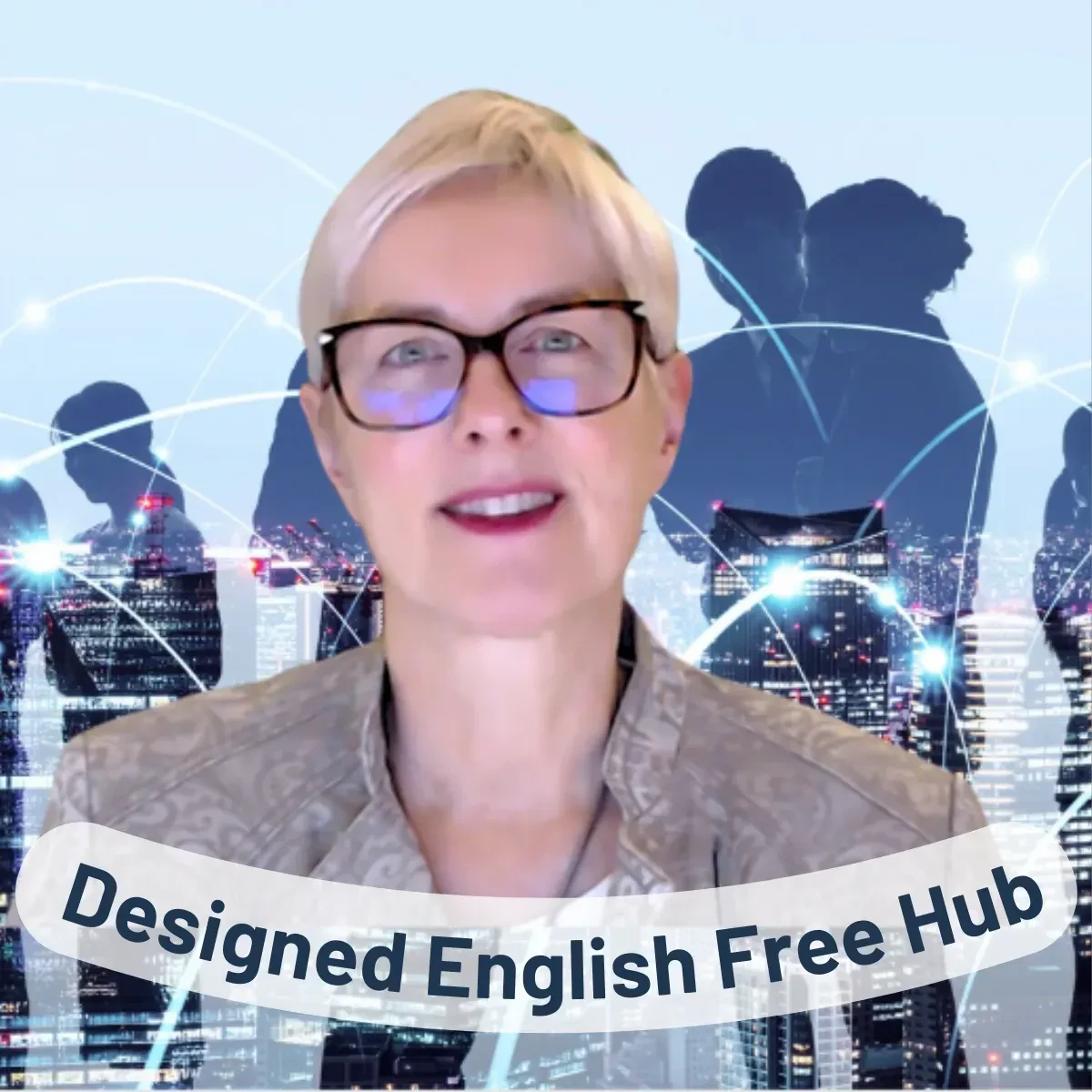 Designed English Free Hub logo