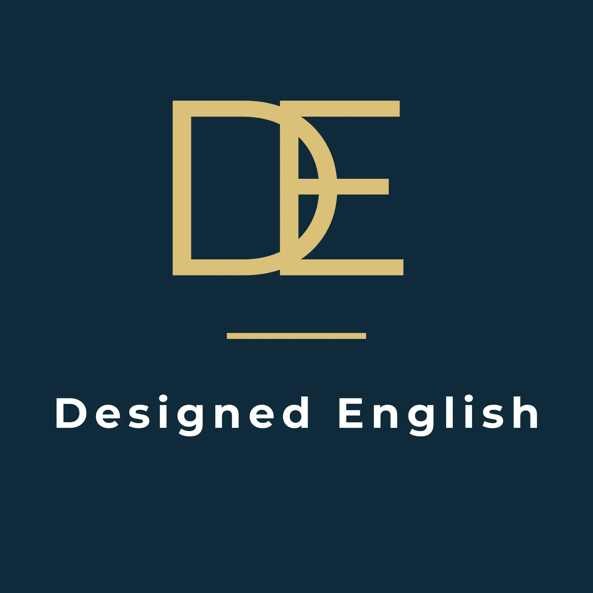Designed English Academy logo
