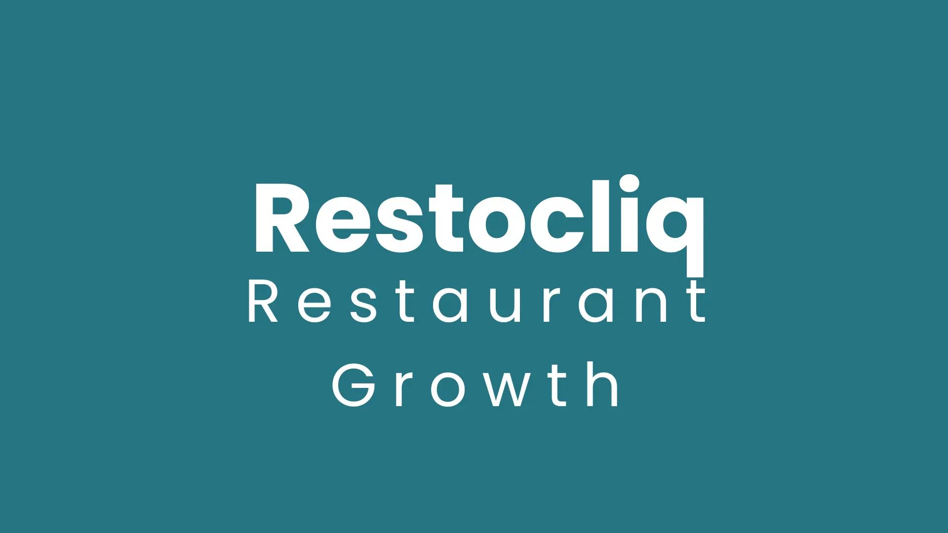 Restocliq - Restaurant Growth