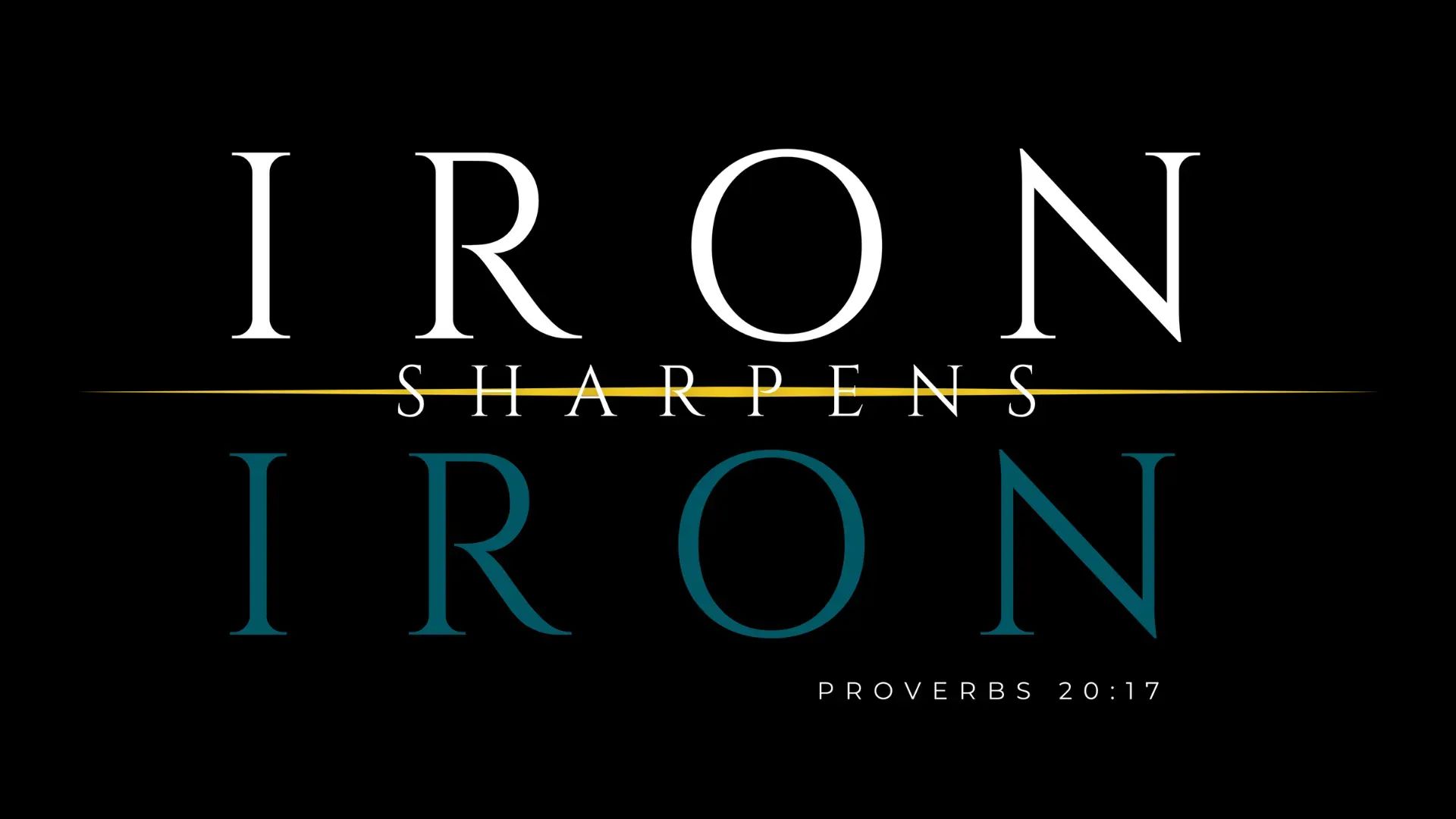 Iron Sharpens Iron banner
