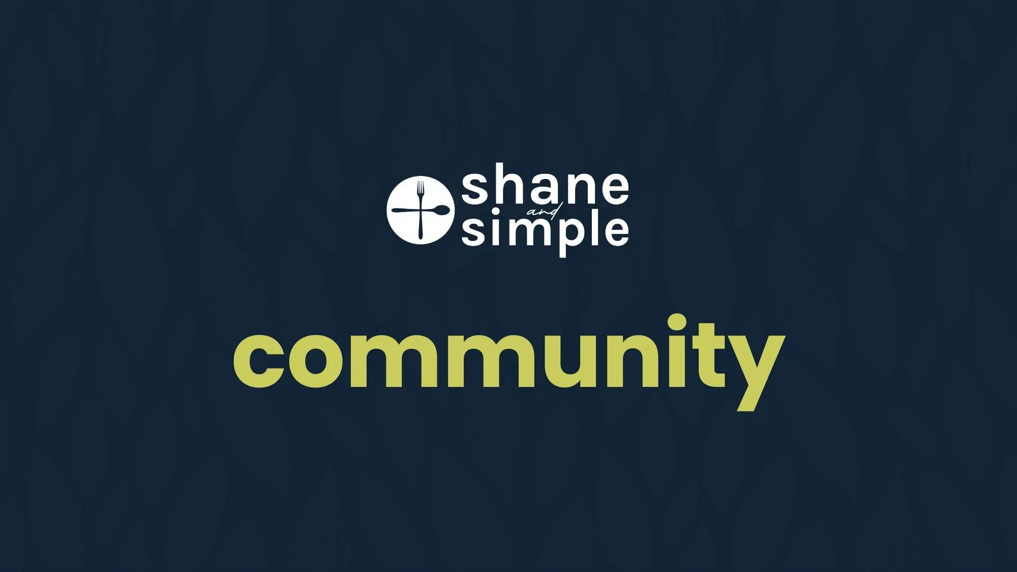 Shane and Simple Community