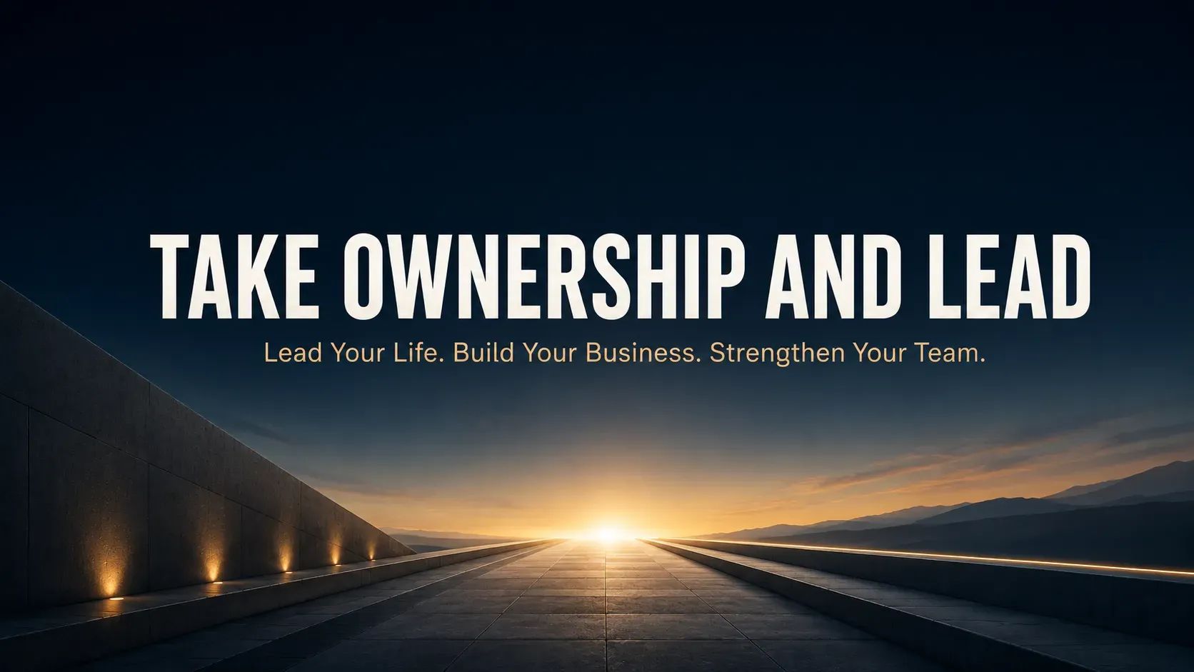 Take Ownership and Lead banner