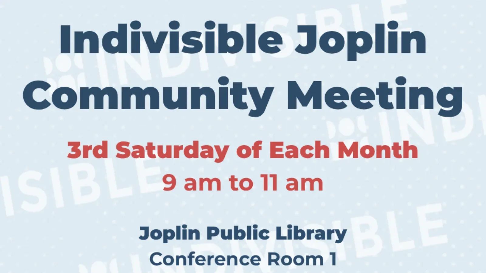 Indivisible Joplin banner