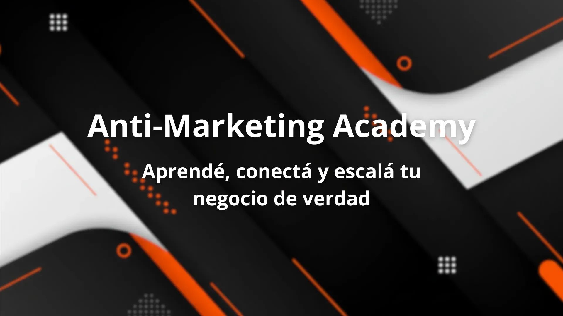 Anti-Marketing Academy