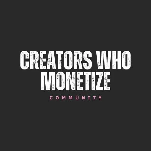 Creators Who Monetise Group logo
