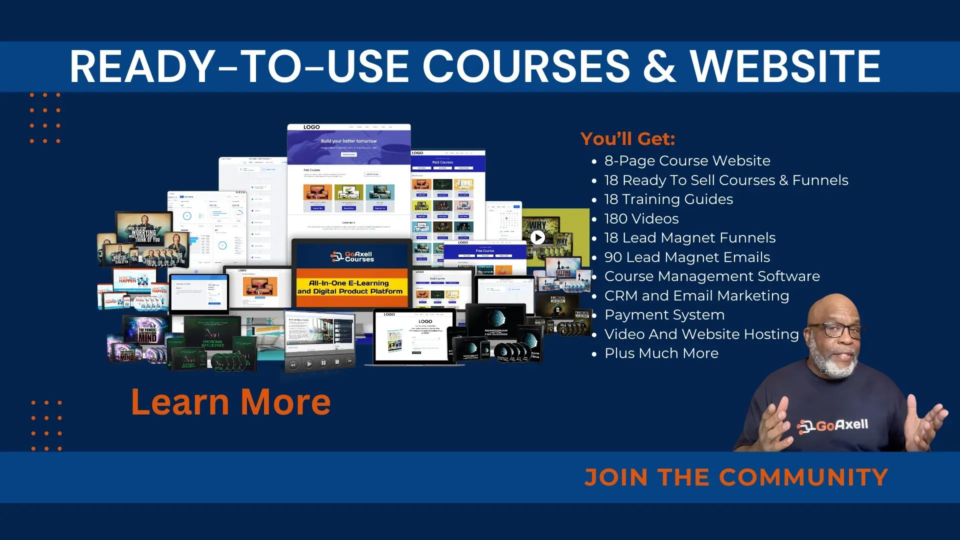 GoAxell Courses Ready-To-Use