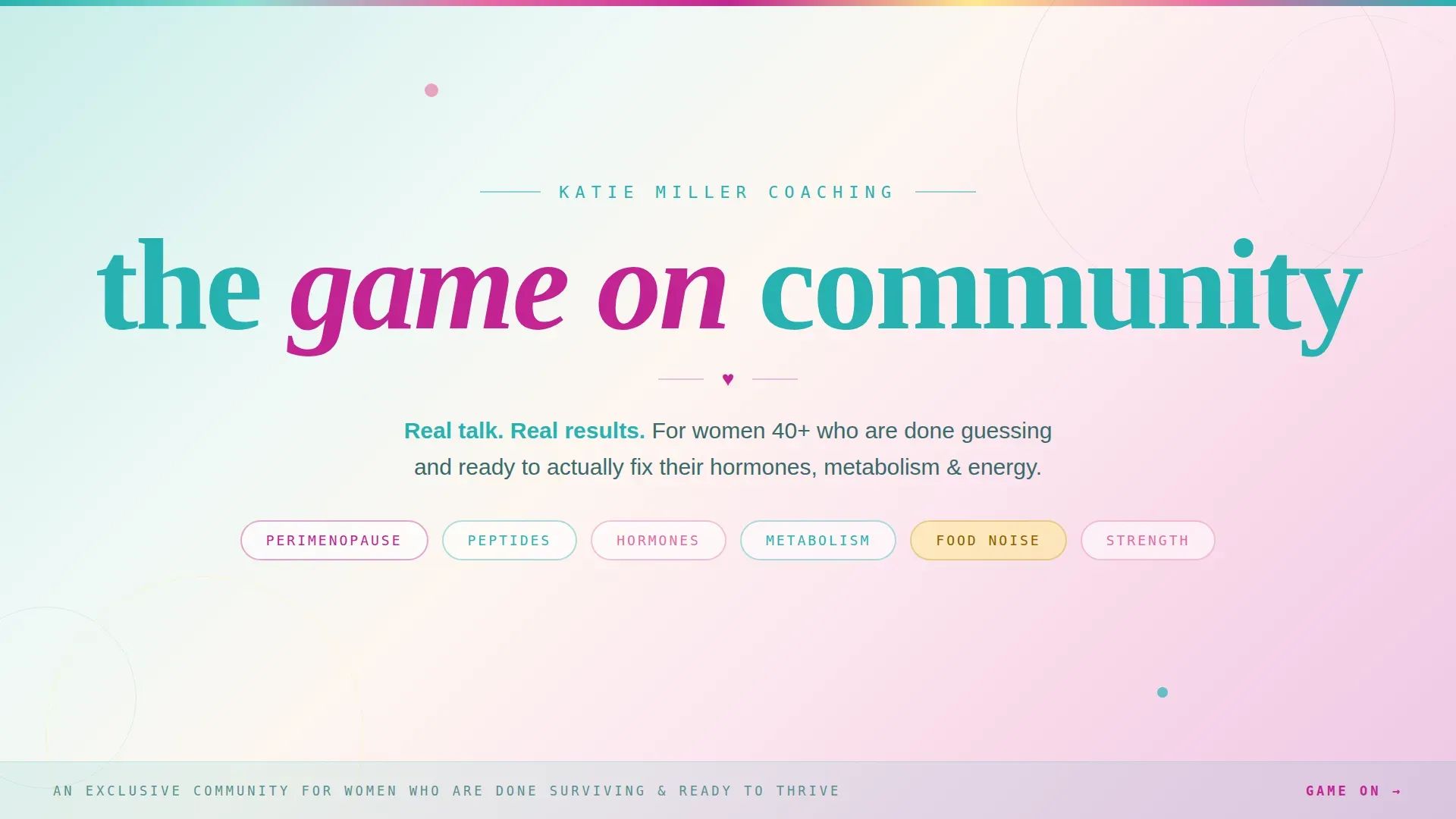 The Game On Community