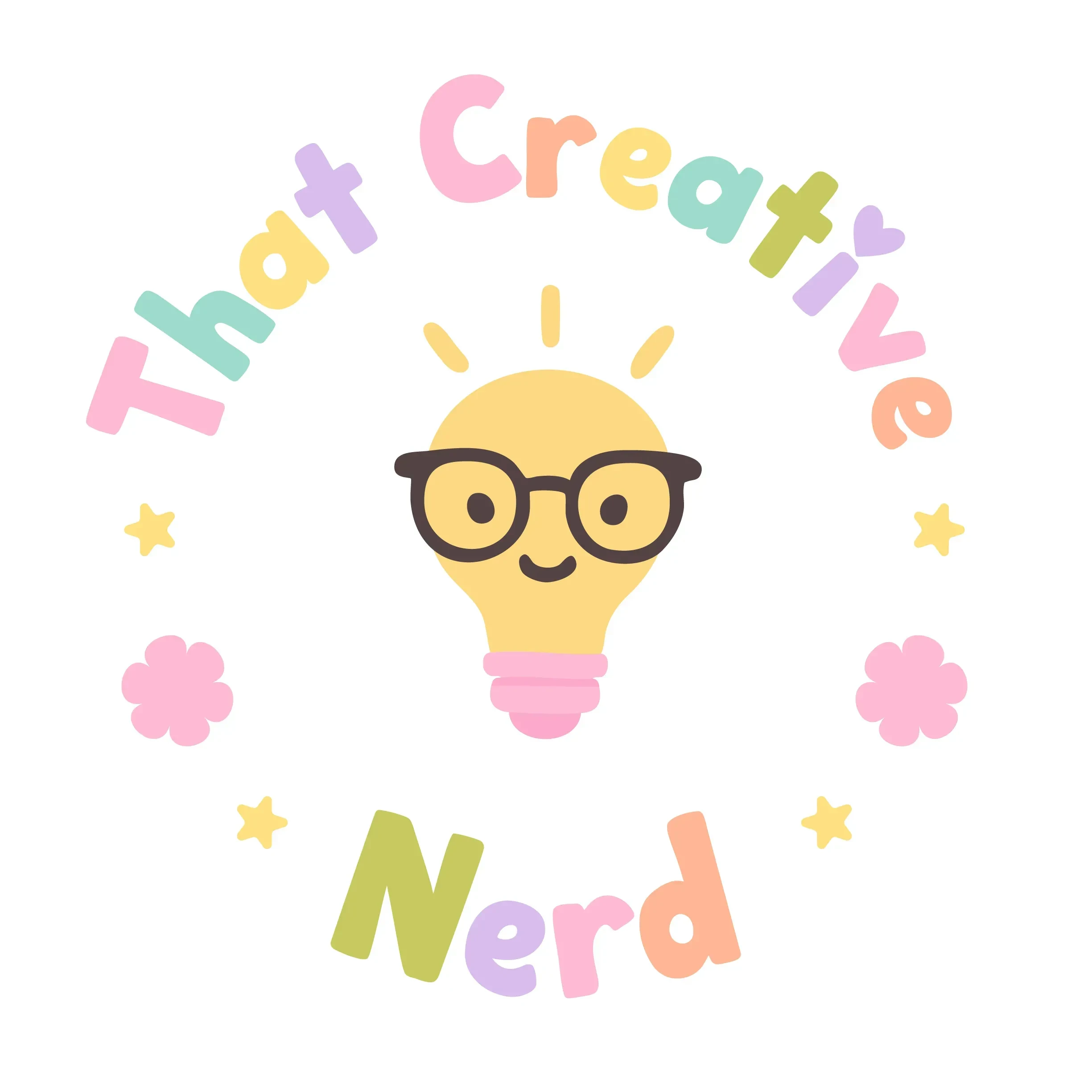 Create Digital Products with That Creative Nerd logo