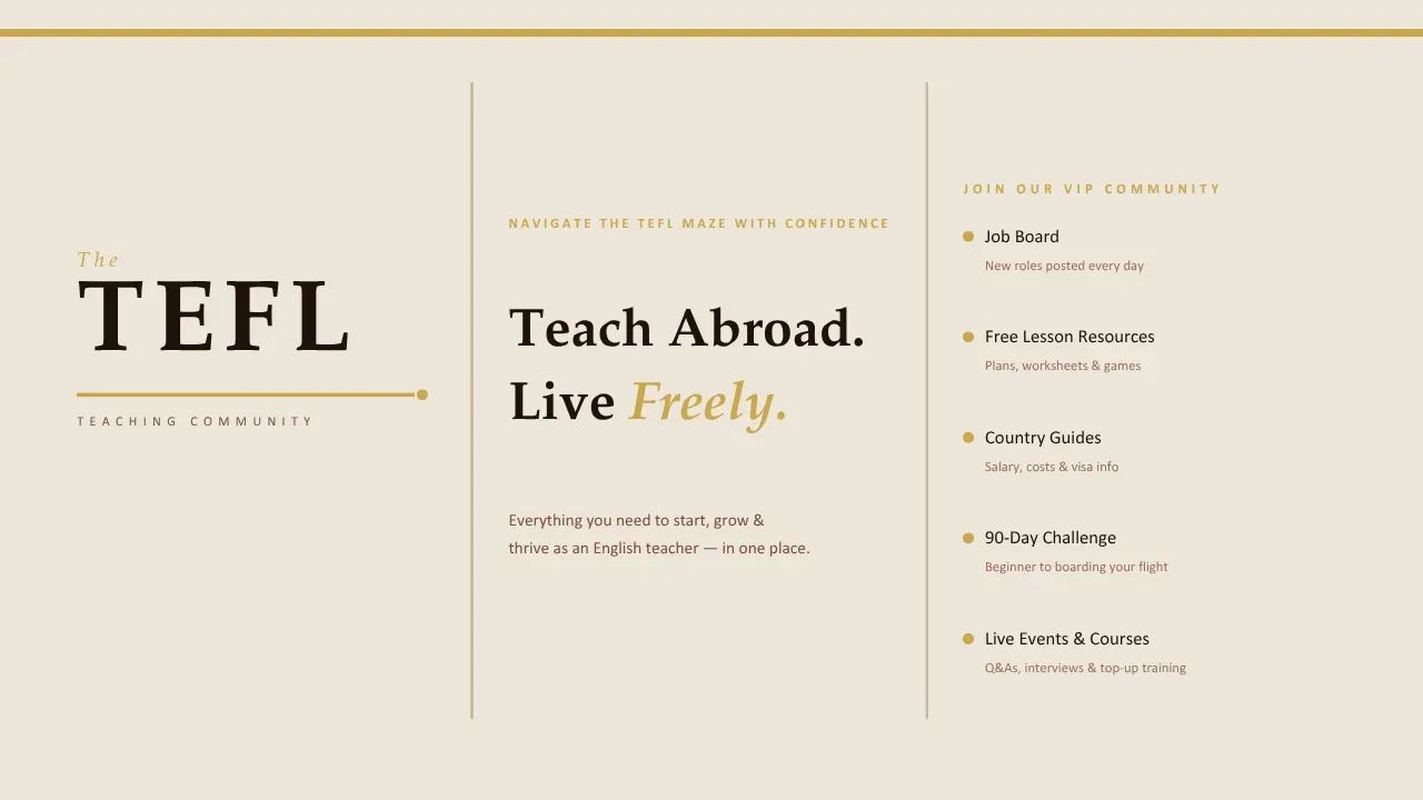 TEFL Teaching Community banner