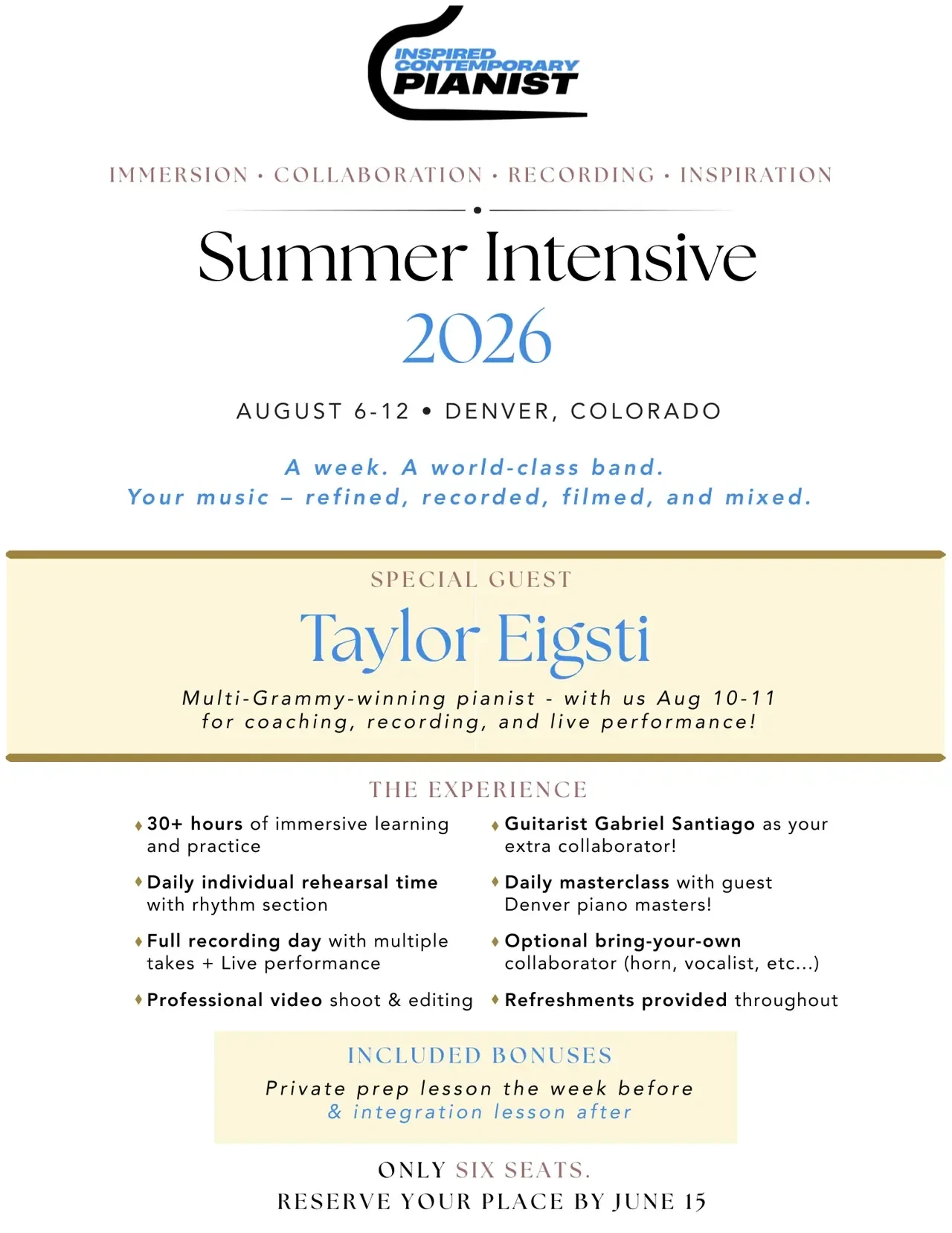 Summer Intensive in Denver!