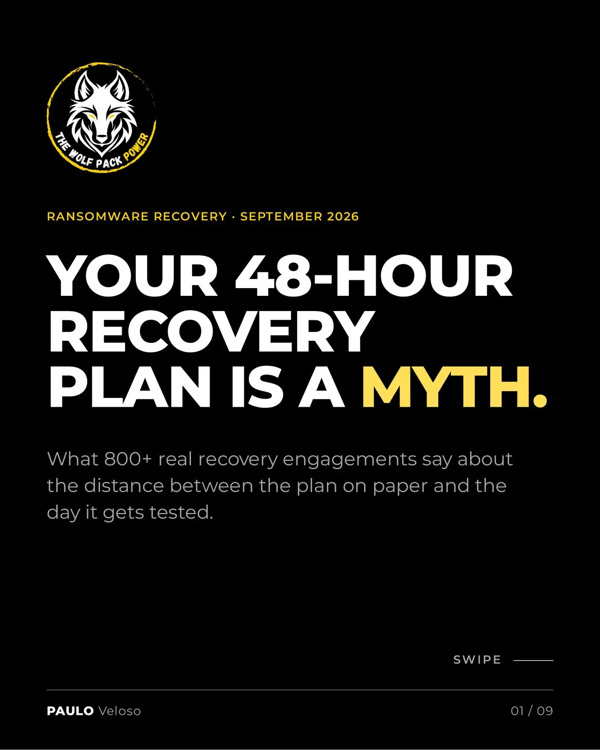 Ransomware is not easy. Make sure you have a plan. 