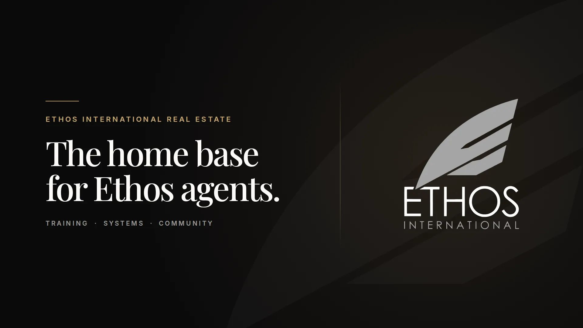 Ethos International RE banner