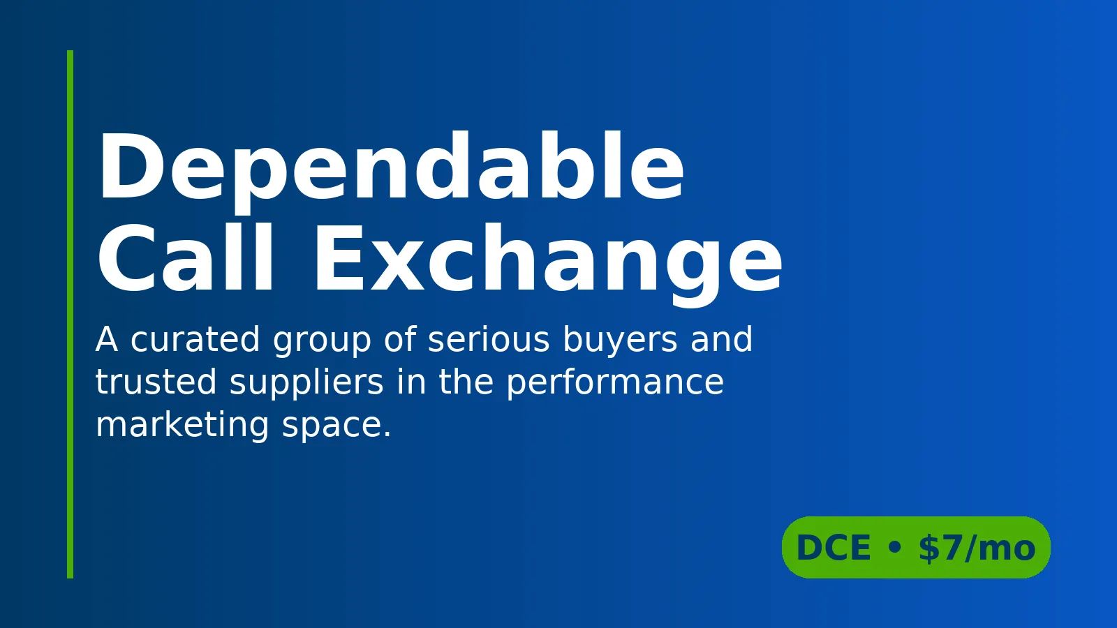 Dependable Call Exchange