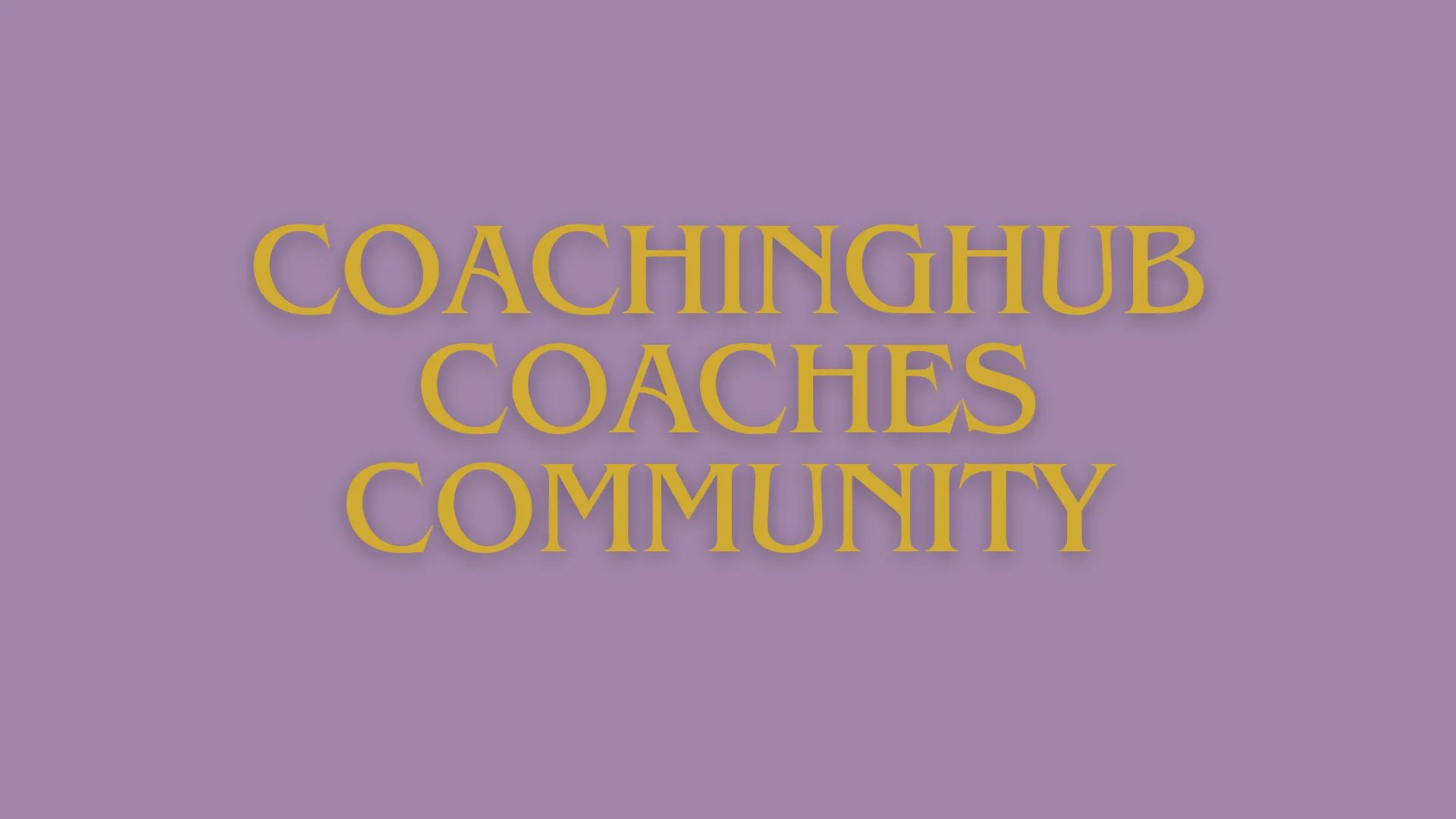 CoachingHub Coaches Community