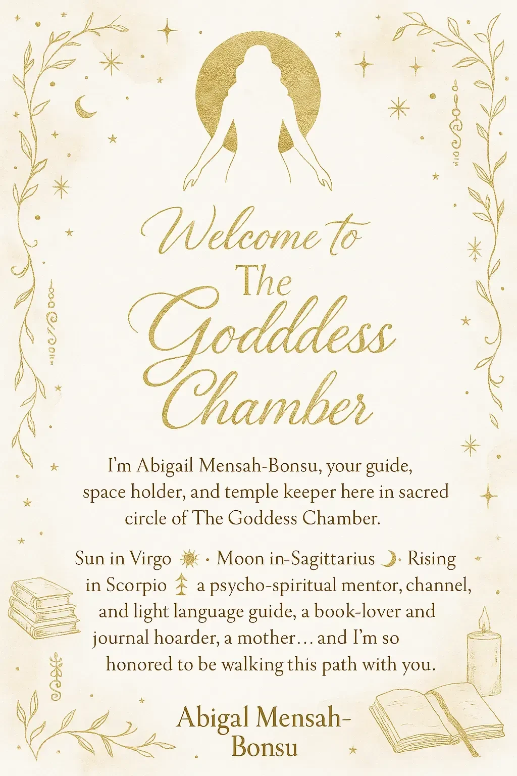 🌹 Meet Your Temple Keeper ✨