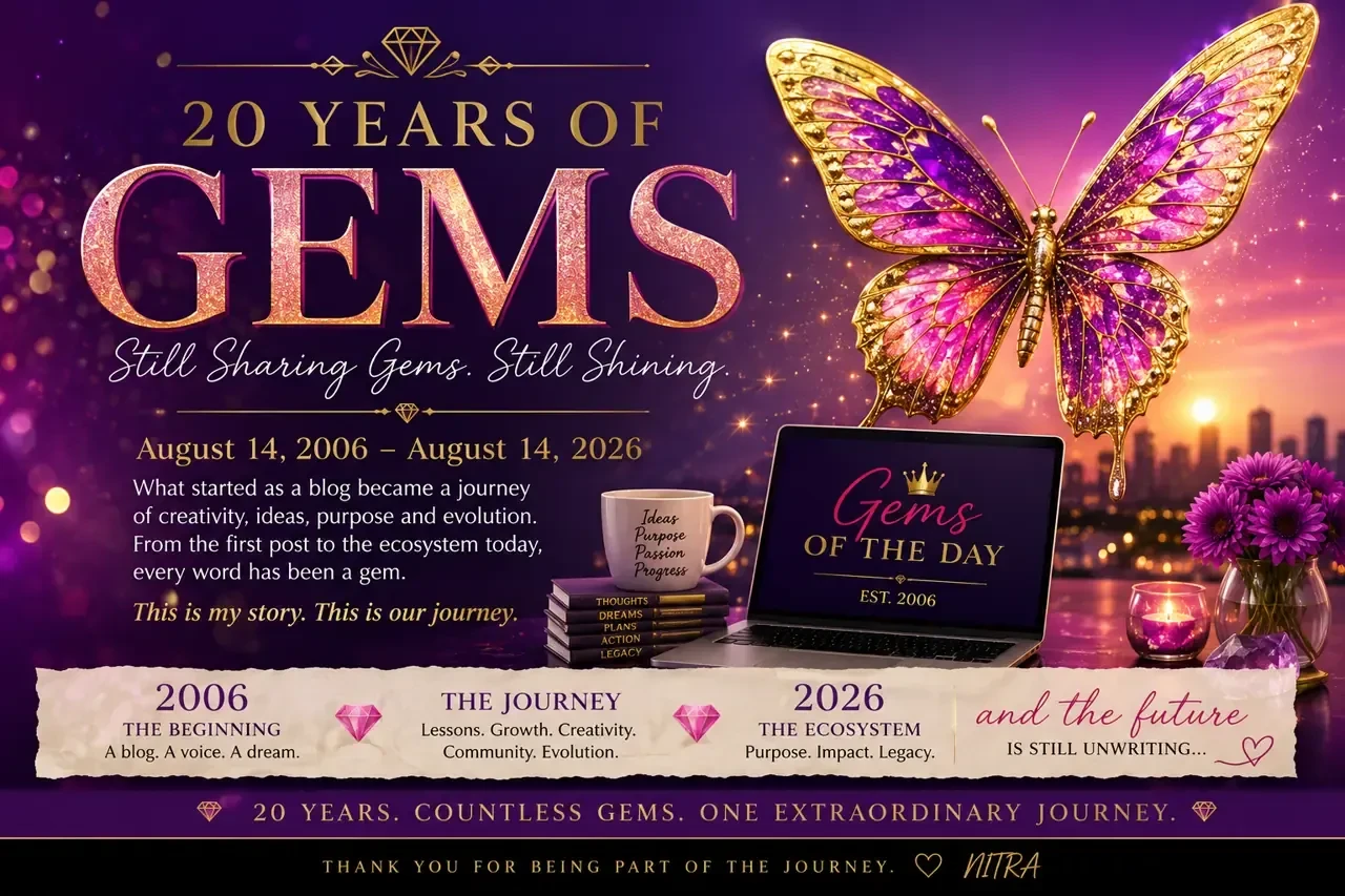 # 20 Years of Gems: Let Me Take You Back to the Beginning