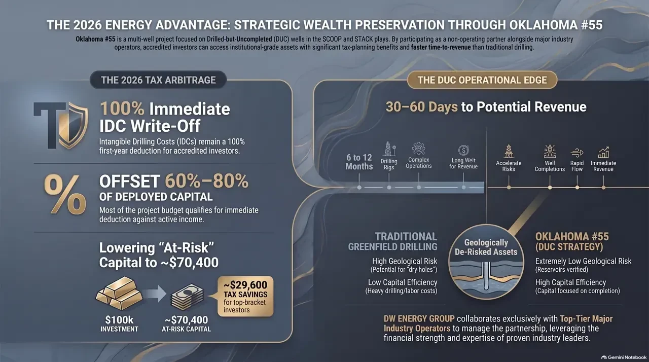 Oklahoma #55: Energy Wealth Preservation Strategy - Briefing, Project Snapshot, and Strategic Positioning Oklahoma DUC Analysis