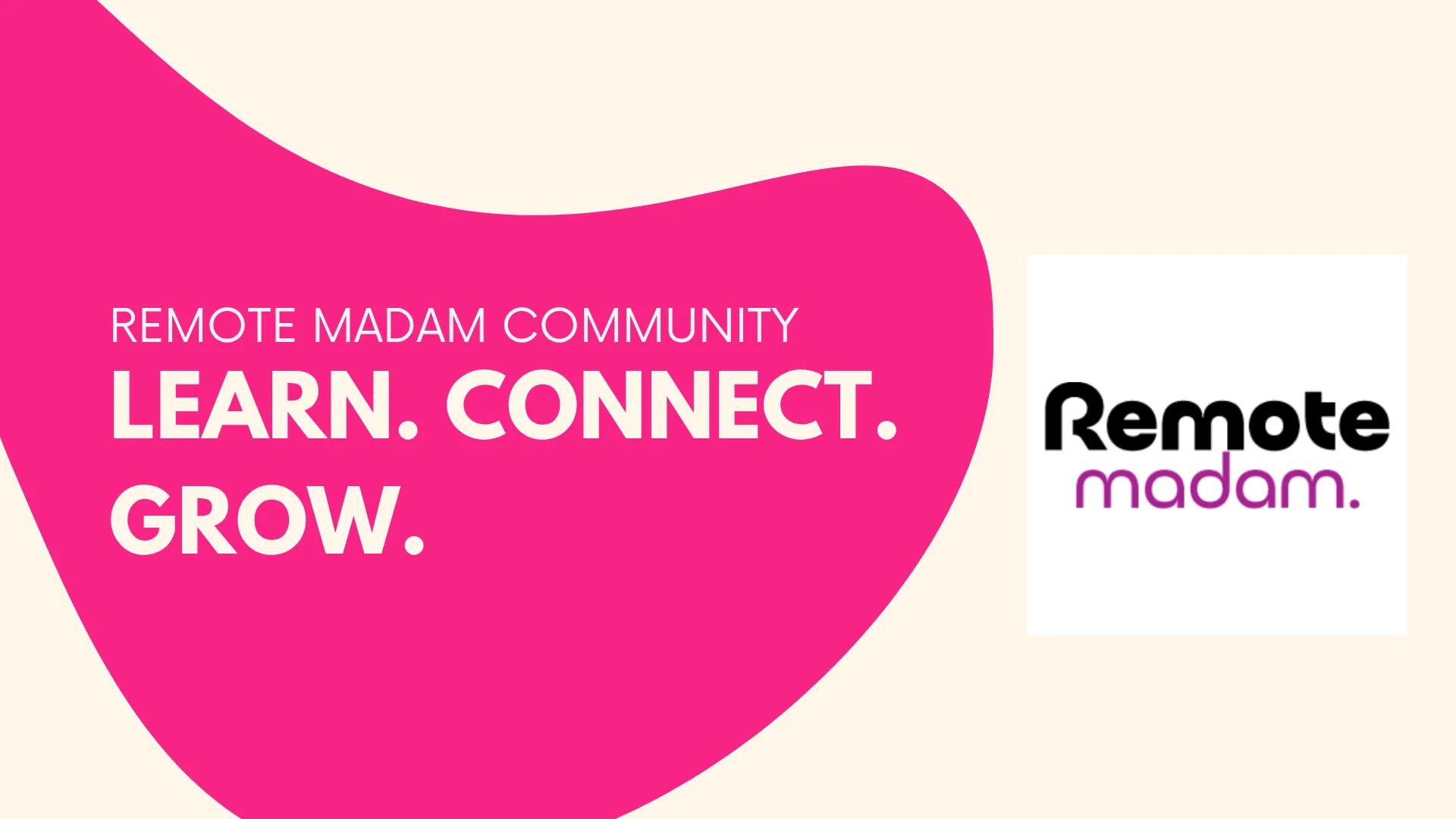 Remote Madam Community banner