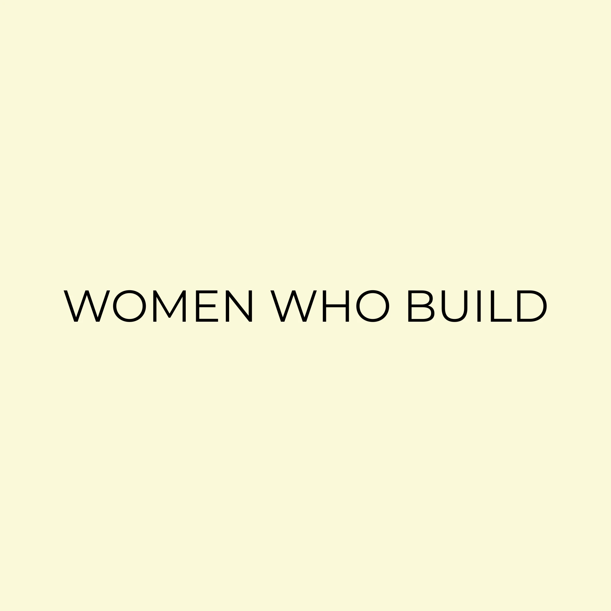 Women Who Build logo