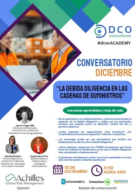 Conversatorio DCOC Diciembre Debida Diligencia en las Cadenas de Suministros