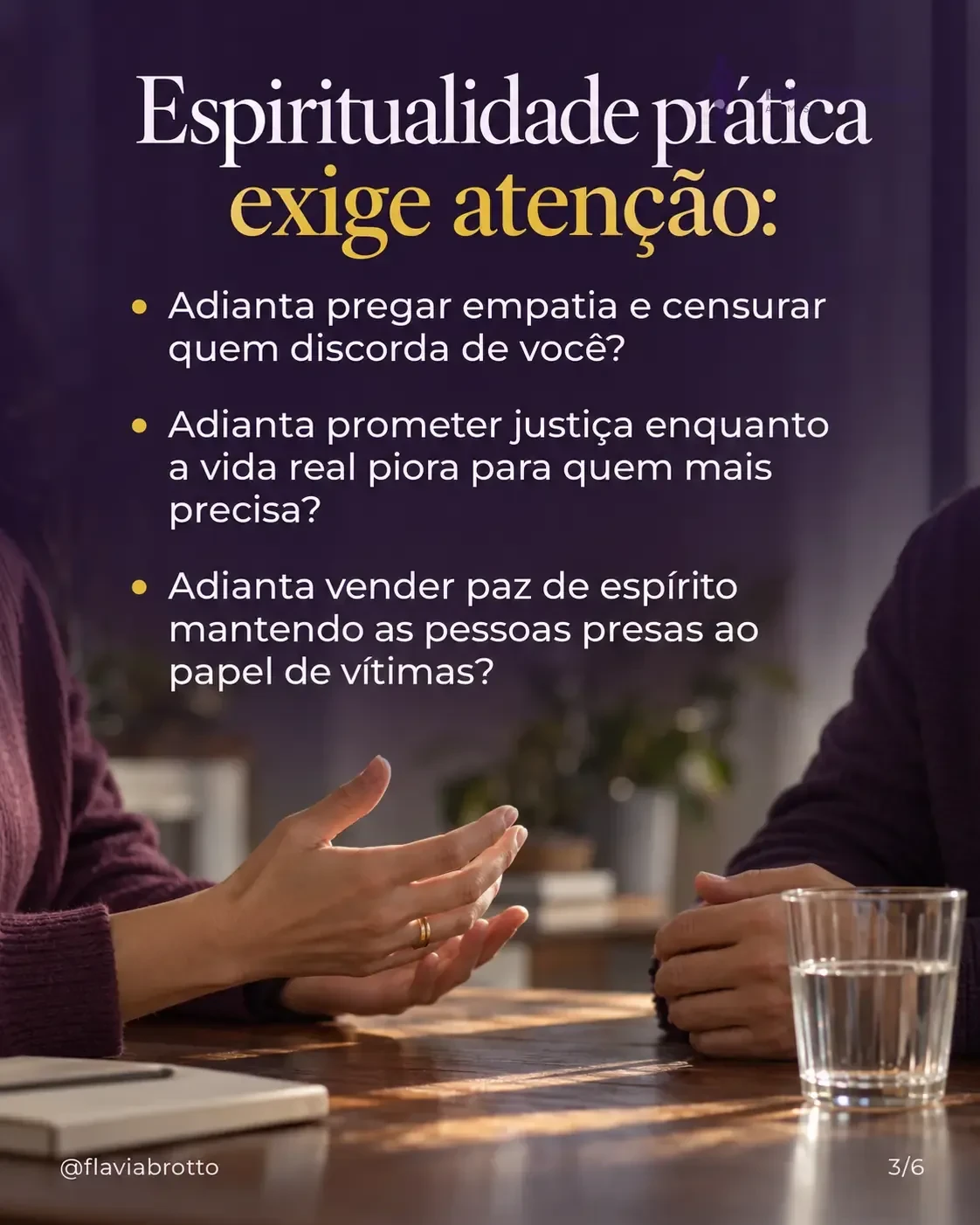 Espiritualidade na vida real: o teste da coerência