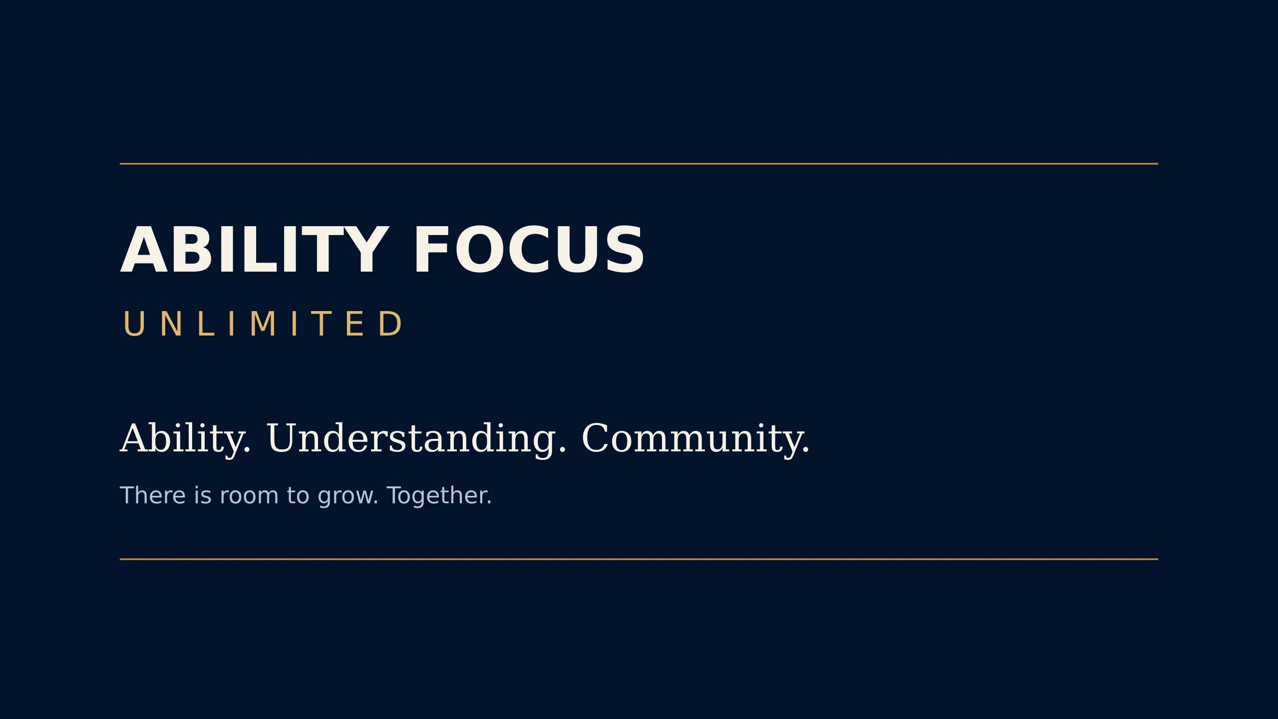 Ability Focus Unlimited banner