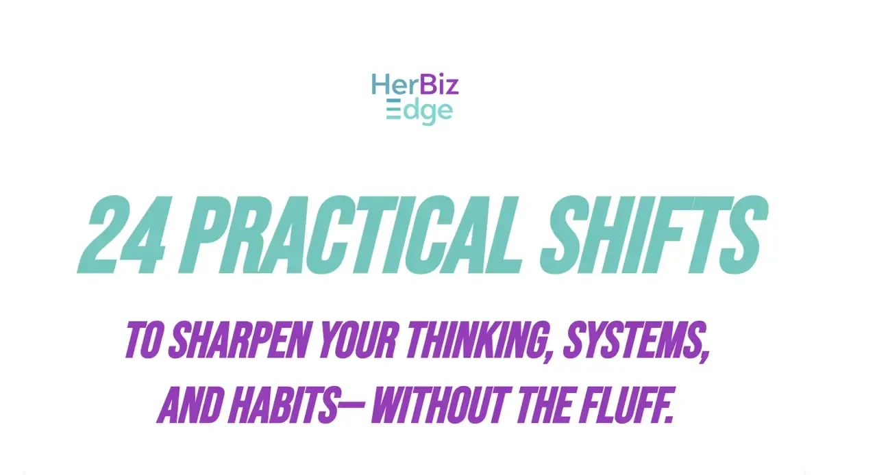 24 Practical Shifts: The Unsexy Win Series 📈