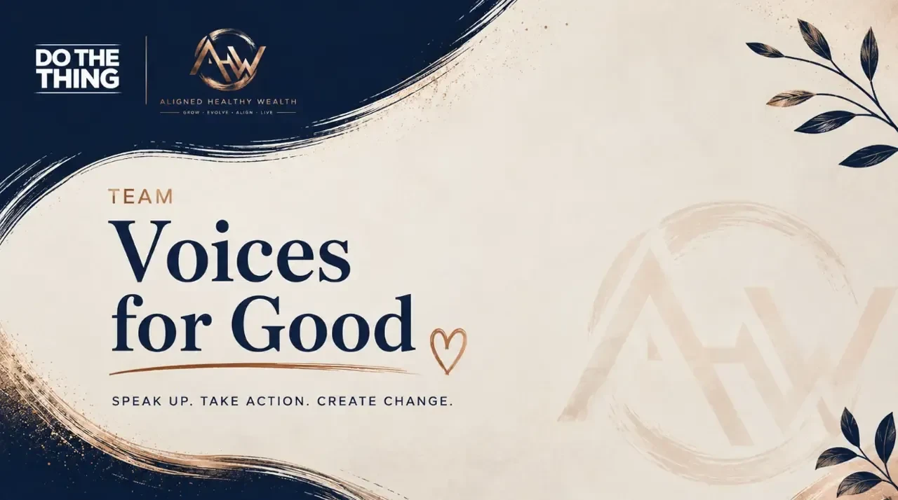 Welcome Team Voices for Good!!!