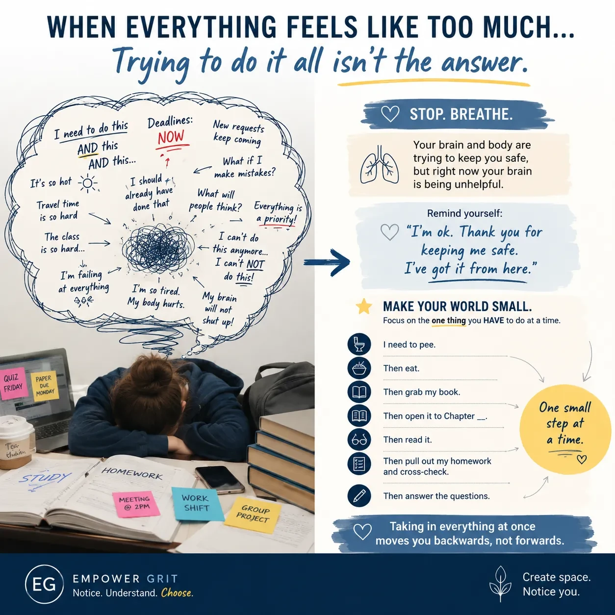 WHEN EVERYTHING FEELS LIKE TOO MUCH…