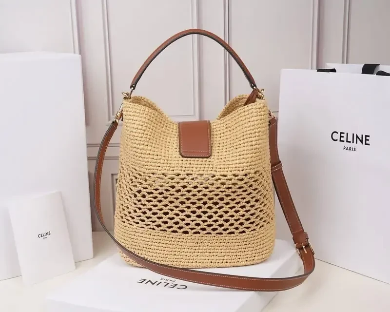 00181 Celine Louise Med Bucket Bag