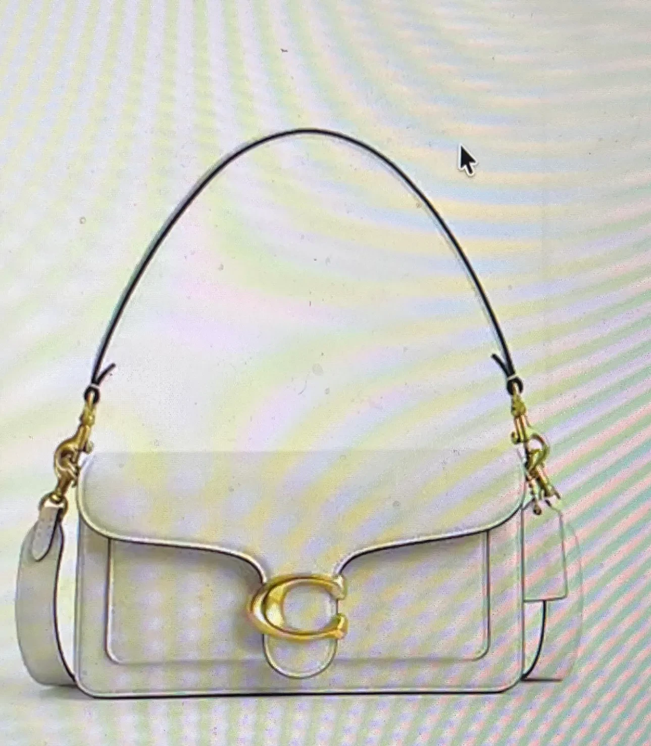 00164 White Coach Tabby Shoulder Bag 10-8-2026
