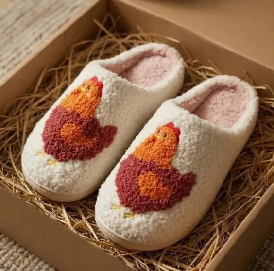 00091 Boutique Chicken Slippers 10-3-2026