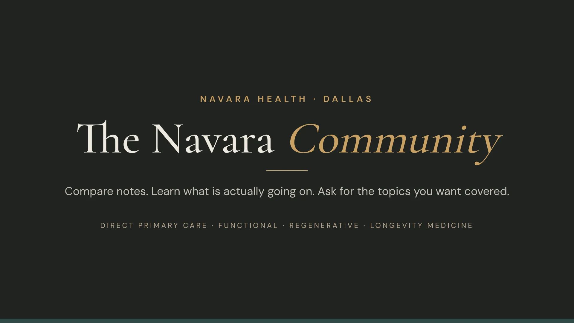 Navara Health Community banner