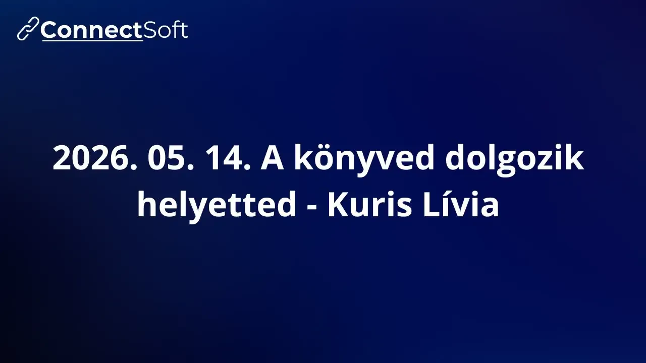 Visszanézhető  A könyved dolgozik helyetted – vagy csak jól mutat?– WorkShop felvétele