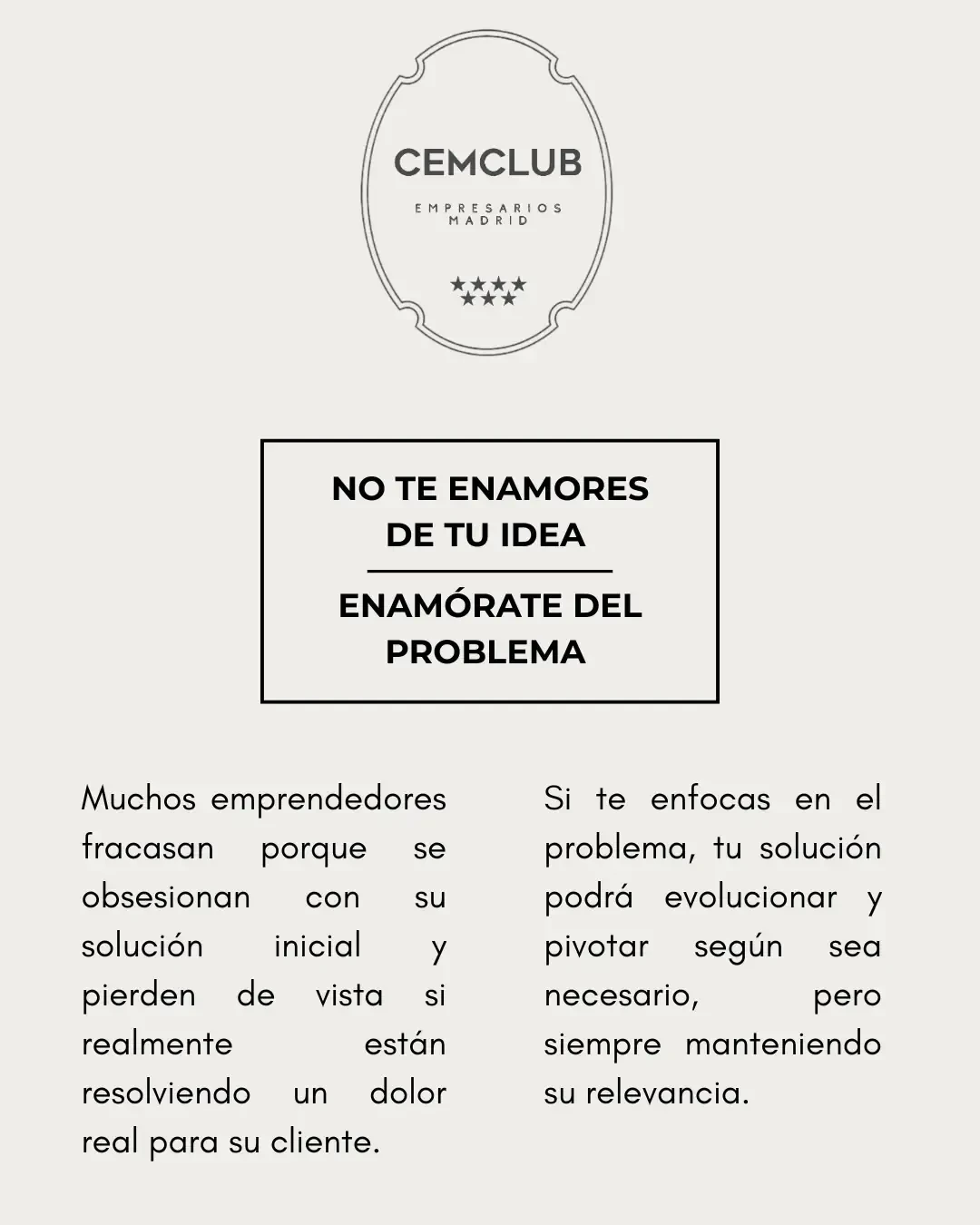 CONSEJO, EMPRENDEDOR!