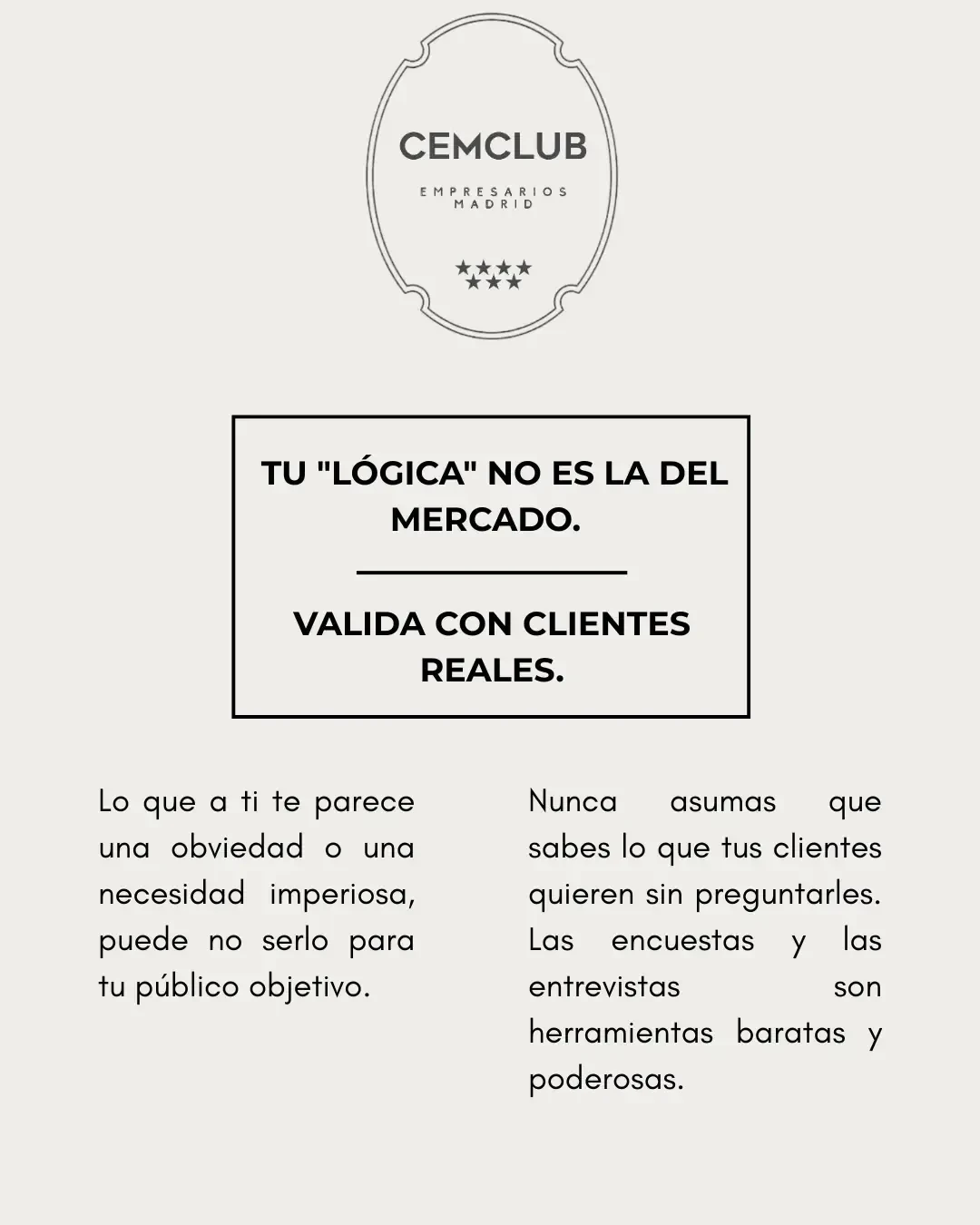 CONSEJO, EMPRENDEDOR!