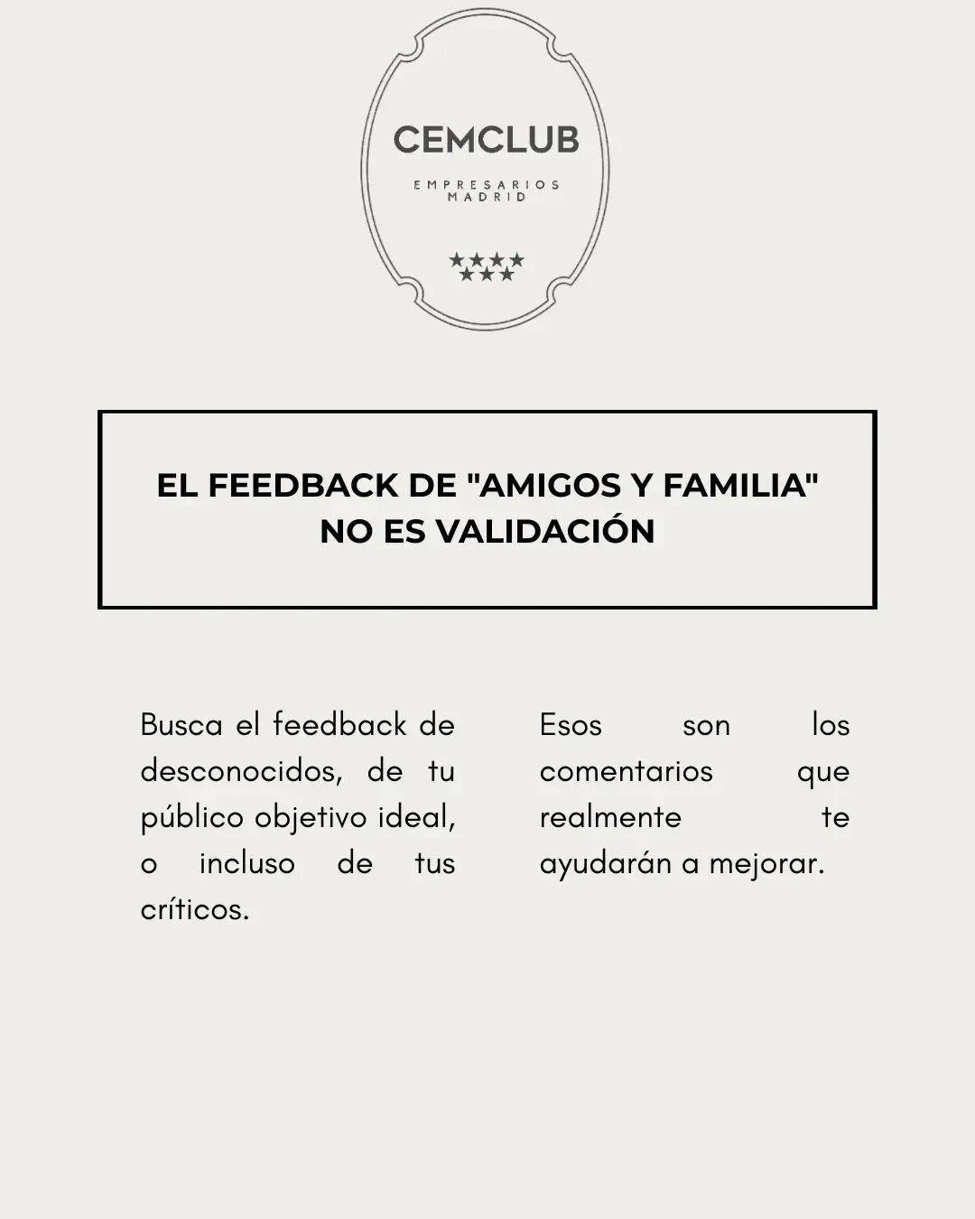 CONSEJO, EMPRENDEDOR!