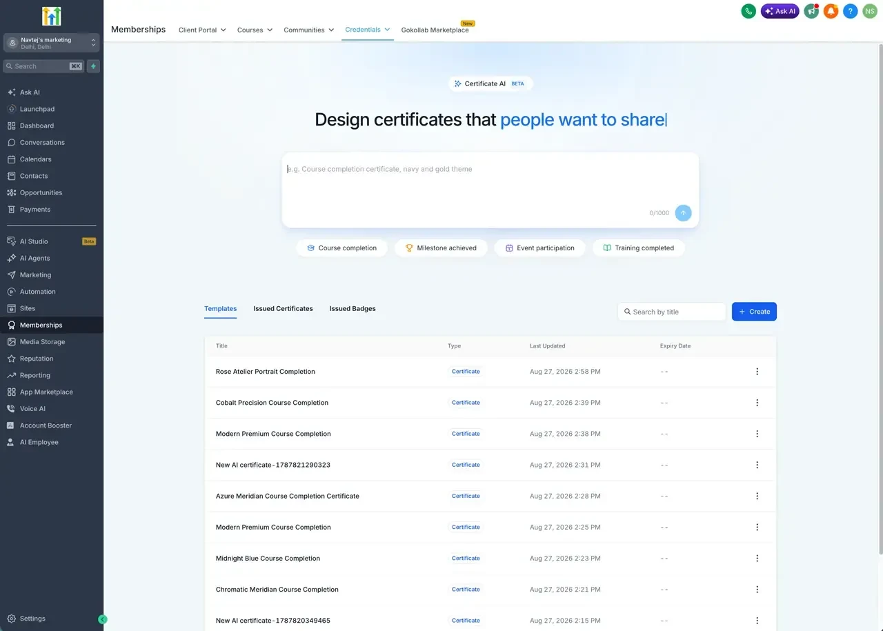 🎓 Certificate AI Beta ist live – Zertifikate jetzt per Prompt erstellen